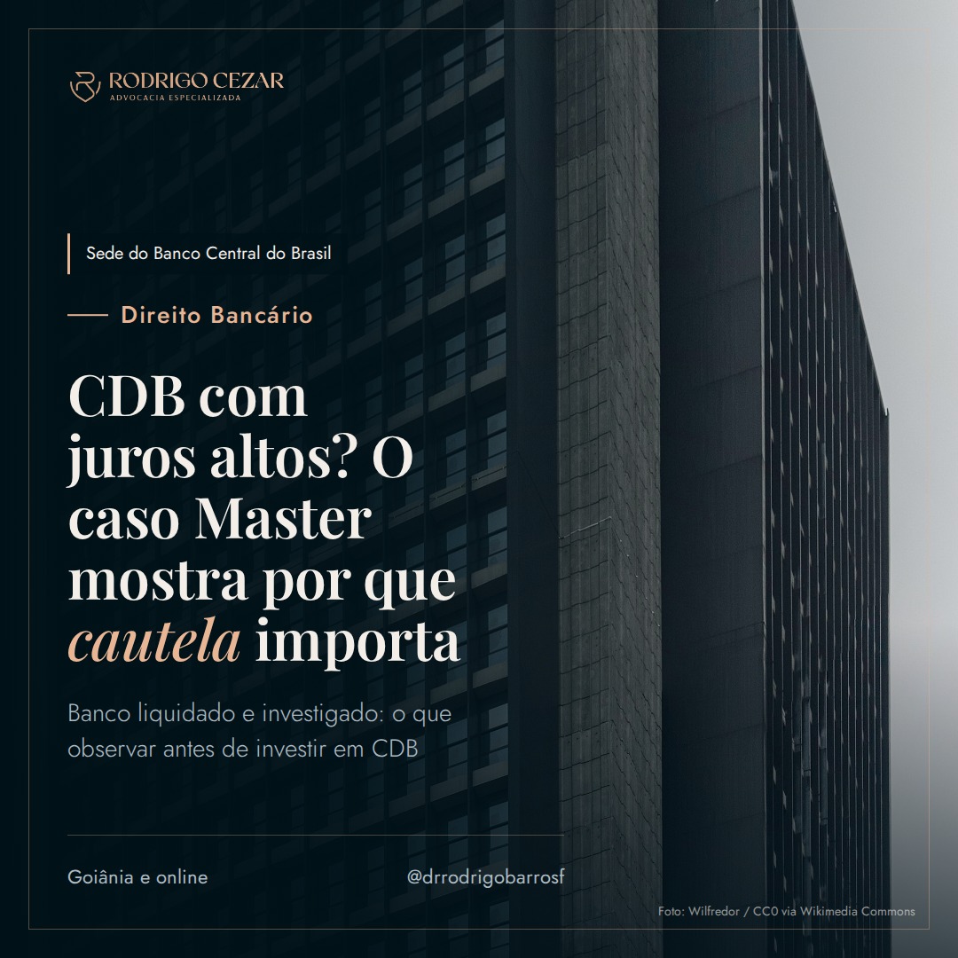 Caso Banco Master: o que a investigação ensina a quem investe em CDB