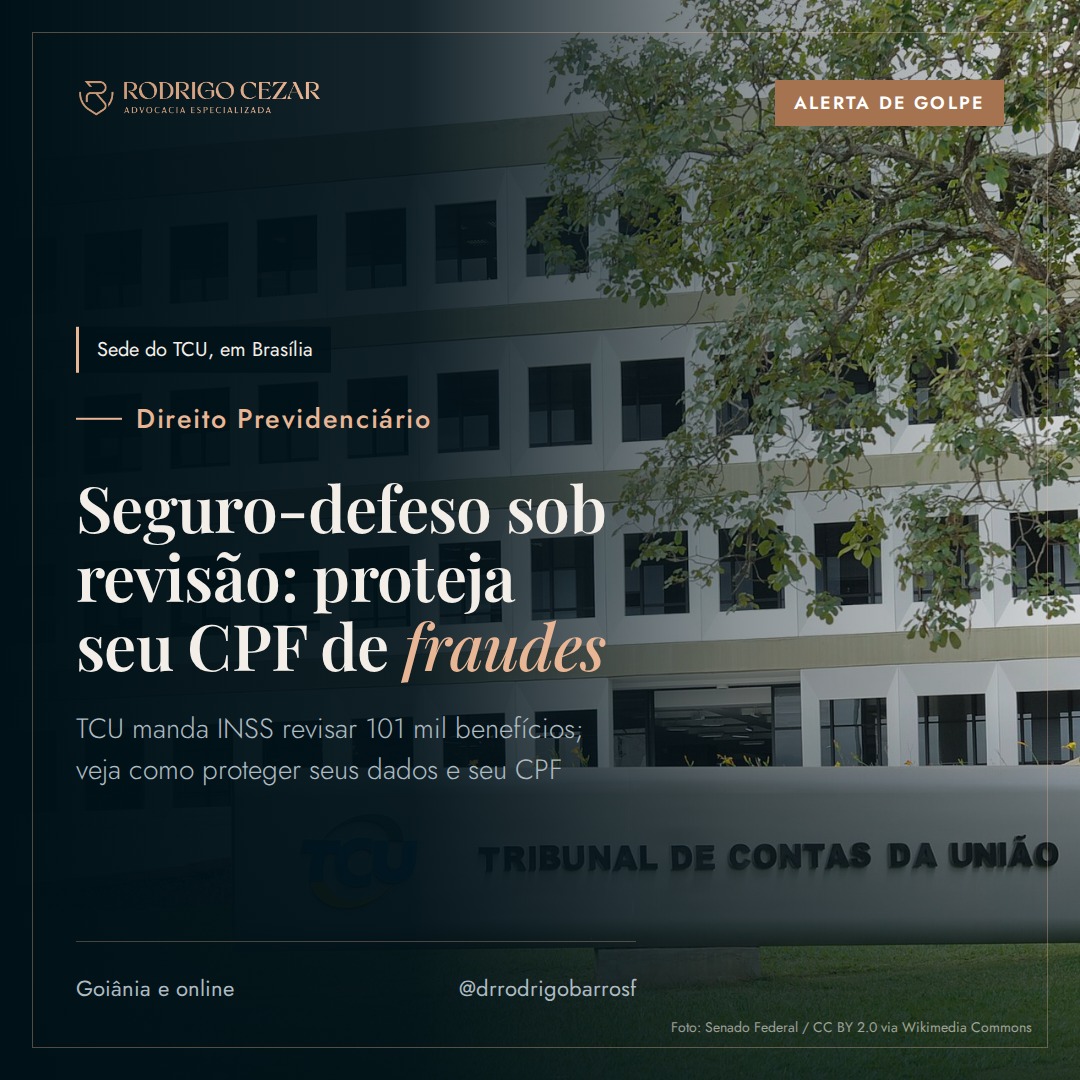 Seguro-defeso em revisão pelo INSS: como evitar golpes e o mau uso do seu CPF